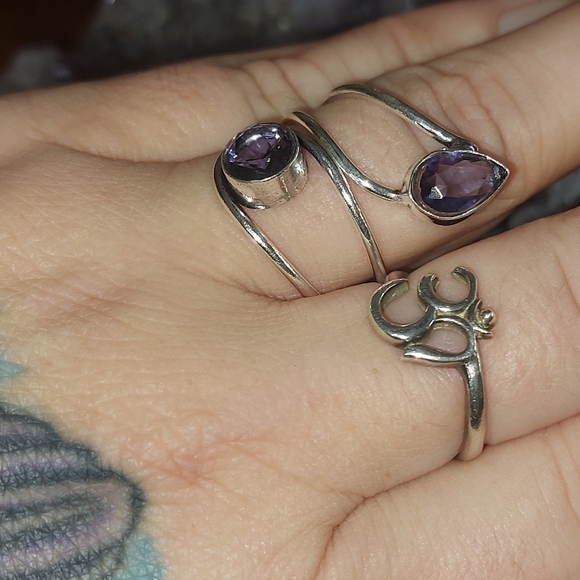 Adjustable Faceted Amethyst Ring - Picture 6 of 7